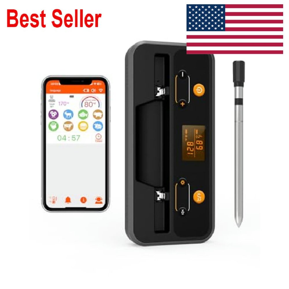 Smart Wireless Meat Thermometer Bluetooth Digital… - image 2